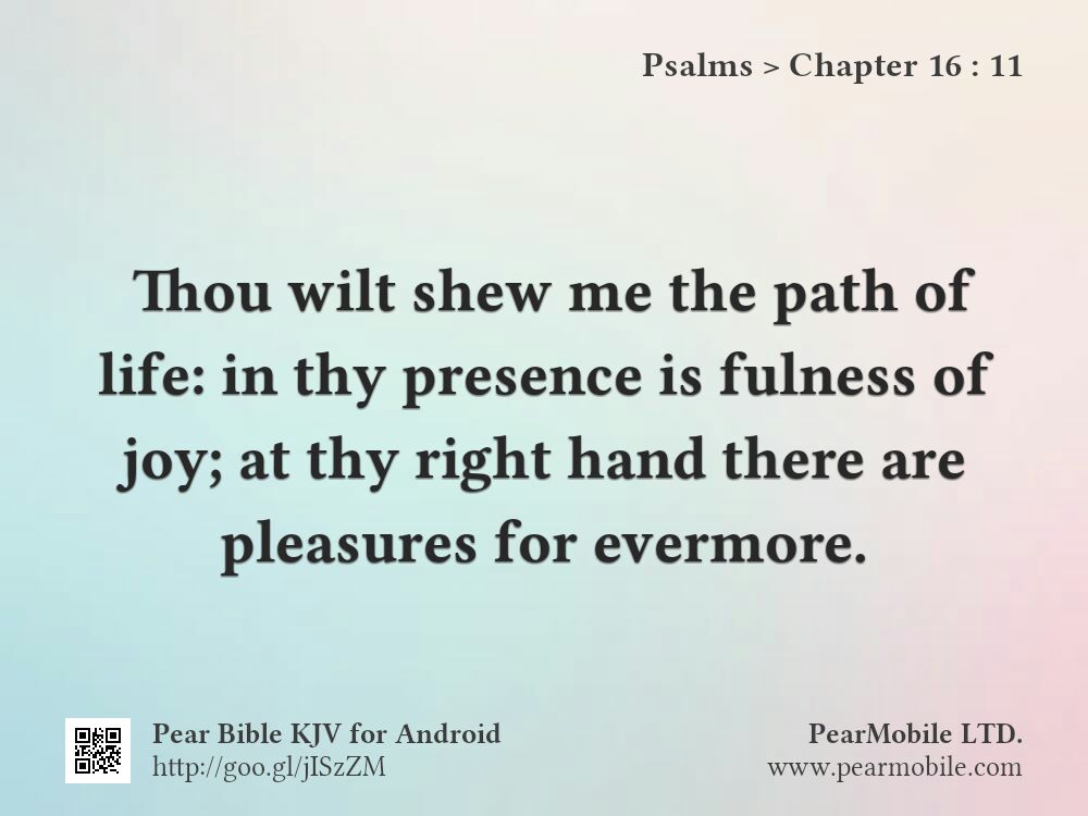 Psalms, Chapter 16:11